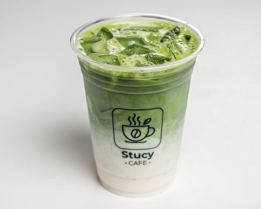 Iced matcha latte